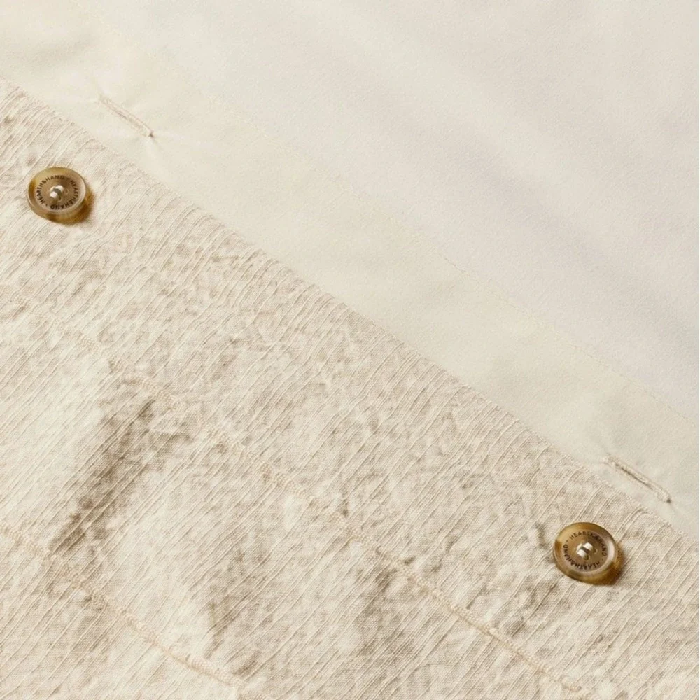 Hearth & Hand Magnolia Full Queen‎ Duvet Comforter Cover Set Pillow Sham Neutral